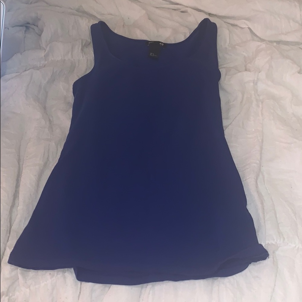 royal blue tank top • h&m